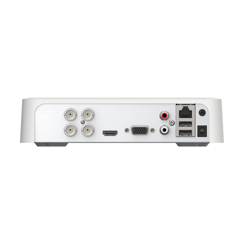 [Audio Bidireccional] DVR 4 Canales TurboHD + 1 Canal IP / 2 Megapixel (1080p) Lite / Acusense Lite (Busqueda Inteligente Personas Vehiculos) / 1 Bahia de Disco Duro / H.265+ / Salida de Vídeo Full HD