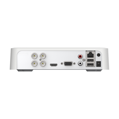 [Audio Bidireccional] DVR 4 Canales TurboHD + 1 Canal IP / 2 Megapixel (1080p) Lite / Acusense Lite (Busqueda Inteligente Personas Vehiculos) / 1 Bahia de Disco Duro / H.265+ / Salida de Vídeo Full HD