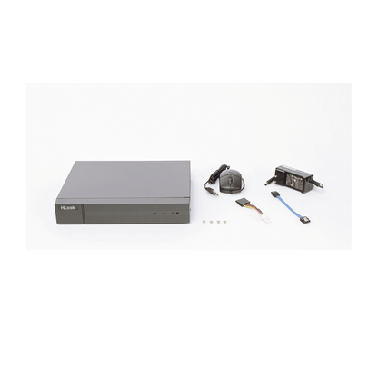 DVR  16 Canales TurboHD + 16 Canales IP / 8 Megapíxel (4K) / Audio por Coaxitron / ACUSENSE Lite / 2 Bahías de Disco Duro / H.265+ / Salida en Video en 4K