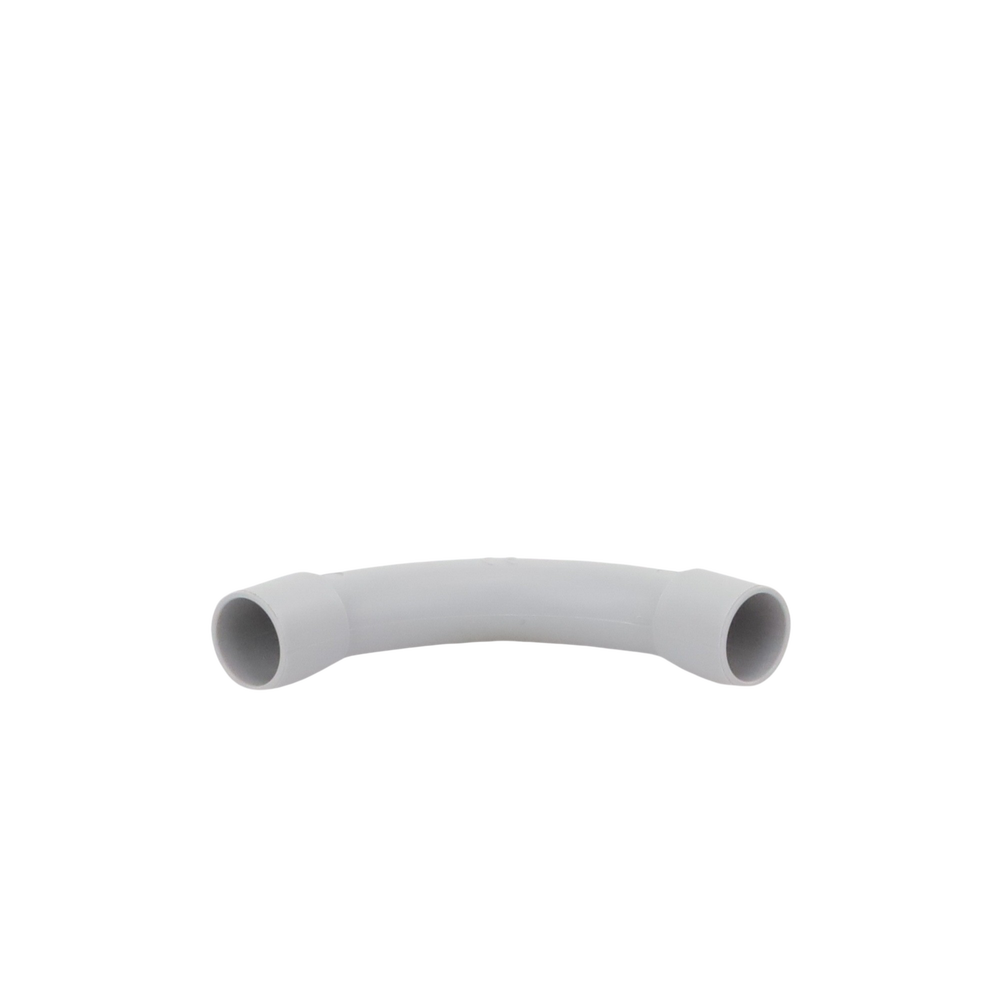 Curva de radio estrecho para tubería rígida, recomendado para cables de datos, PVC Auto-extinguible, de 16 mm