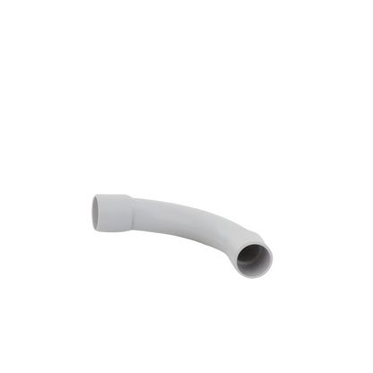 Curva de radio estrecho para tubería rígida, recomendado para cables de datos, PVC Auto-extinguible, de 16 mm