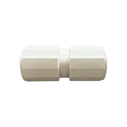 Manguito / Cople Morbidx IP67 libre de halógenos para unir tubería rígida de 16 mm (5/8") permite una instalación hermética no necesita pegamento
