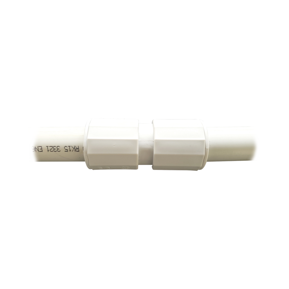 Manguito / Cople Morbidx IP67 libre de halógenos para unir tubería rígida de 25 mm (1") permite una instalación hermética no necesita pegamento