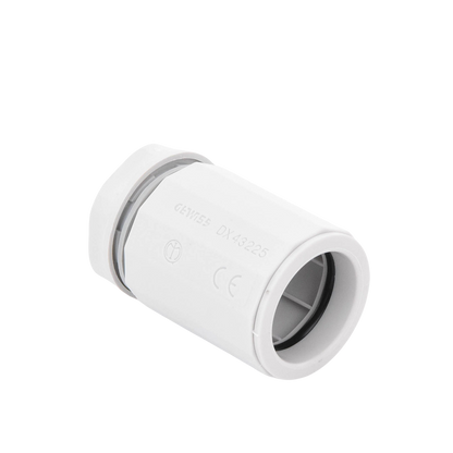 Conector de tubería rígida a caja (Racor), PVC Auto-extinguible, de 25 mm