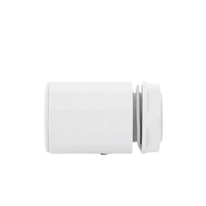 Conector de tubería rígida a caja (Racor), PVC Auto-extinguible, de 25 mm