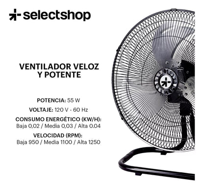Ventilador 3 En 1 220V de 3 velocidades 45cm