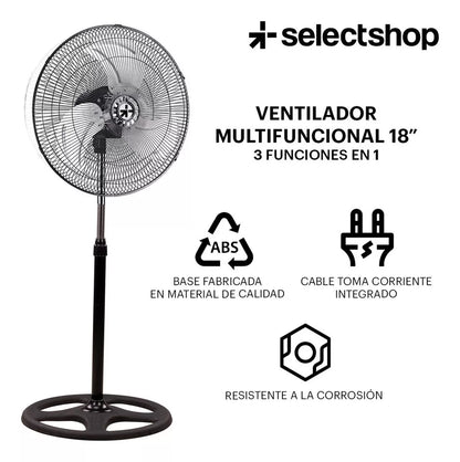 Ventilador 3 En 1 220V de 3 velocidades 45cm