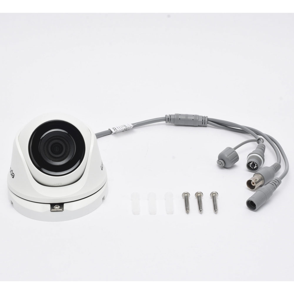 Turret TURBOHD 5 Megapíxel / 85° de Visión / Lente 2.8 mm / Exterior IP66 / IR EXIR 20 mts / TVI-AHD-CVI-CVBS / Metal