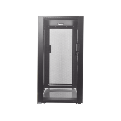 Gabinete Profesional de Telecomunicaciones, de Piso, 24 UR, 600 mm de Ancho y 1070 mm de Profundidad, Color Negro
