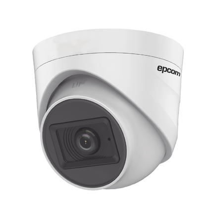 AUDIO POR COAXITRON / Domo TURBOHD 2 Megapixel (1080p) / Gran Angular 106° / Lente 2.8 mm / 20 mts IR EXIR / Interior / 4 Tecnologías / dWDR