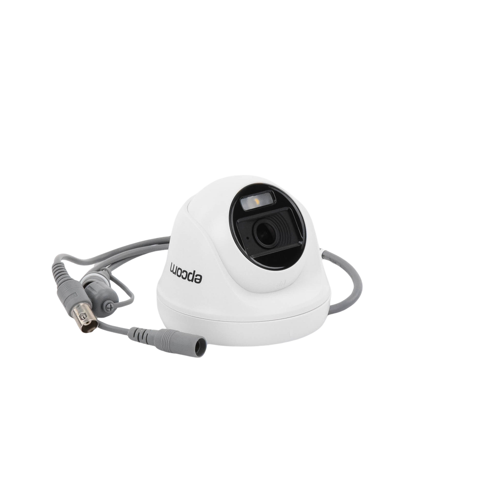 Turret TURBOHD 2 Megapíxel (1080p) / Imagen a color 24/7 / Lente 2.8 mm / Policarbonato / Luz Blanca 20 mts / Interior / Microfono Integrado / TVI-AHD-CVI-CVBS / dWDR