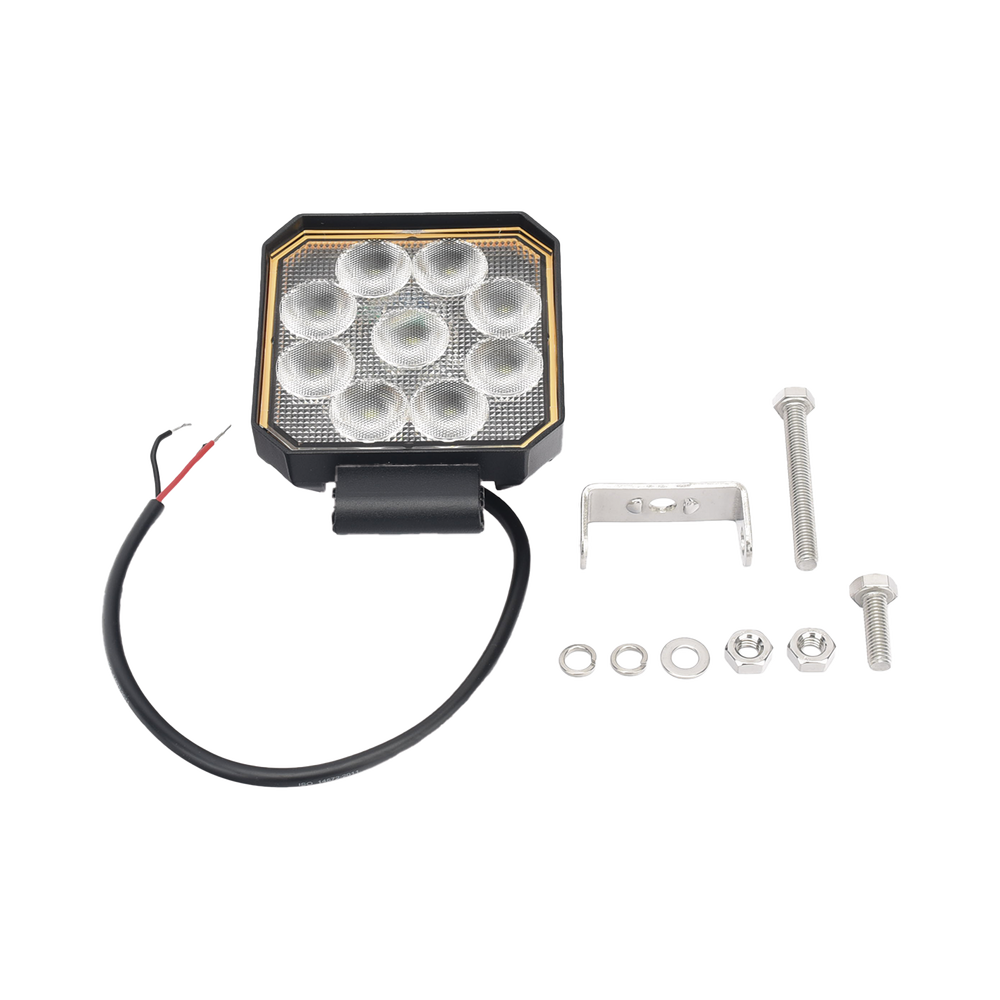 Luz de trabajo bluetooth, 9 LED, 1500 Lumenes, 12-24 Vcd