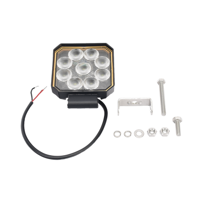 Luz de trabajo bluetooth, 9 LED, 1500 Lumenes, 12-24 Vcd
