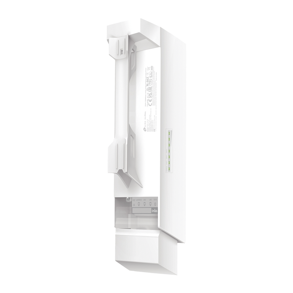 KIT de Enalce Inalámbrico Omada para Exterior / Frecuencia de 5GHz / Emparejamiento Automático / 3 puertos Gigabit / PoE Pasivo 24 Vcc o 802.3 PoEaf / Antena Direccional de 7 dBi MIMO 2x2 / Adminsitración Remota Mediante Omada