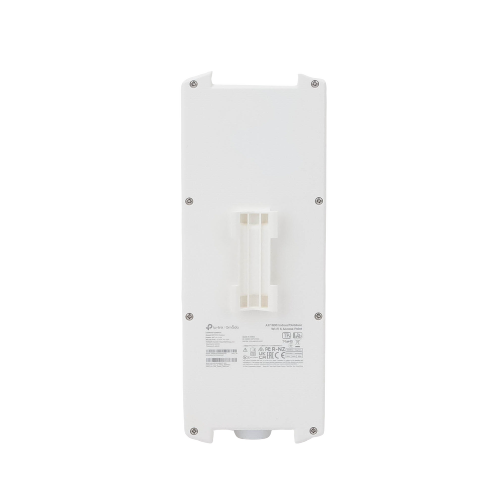 Punto de Acceso Omada Exterior-Interior / Wi-Fi 6 AX1800 MU-MIMO 2x2 / Mesh Omada / Alta Densidad de Usuarios / Configuración por Controlador o Stand-Alone / Para Montaje en Mástil/ Pared / Alimentación PoE+