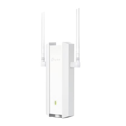 Punto de Acceso Omada Exterior / Wi-Fi 6 AX1800 MU-MIMO 2x2 / Mesh Omada / Alta Densidad de Usuarios / Carcasa Resistente IP67 / Configuración por Controlador o Stand-Alone / Para Montaje en Mástil/ Pared / Alimentación PoE+