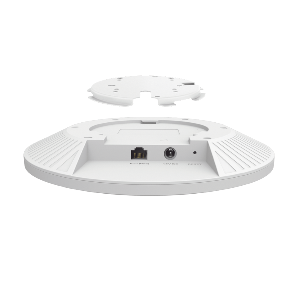 Punto de Acceso Omada / Wi-Fi 6 AX5400 MU-MIMO 4x4 /  Mesh Omada / Alta Densidad de Usuarios / Configuración por Controlador o Stand-Alone / Para Montaje en Techo/pared / Alimentación PoE+