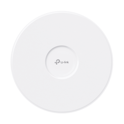 Punto de Acceso Omada / Wi-Fi 7 BE22000 MU-MIMO 4x4 / 2 Puertos 10 Gbps / Mesh Omada / Operaciones Multiencale (MLO) / Configuración por Controlador o Stand-Alone / Para Montaje en Techo/pared / Alimentación PoE++