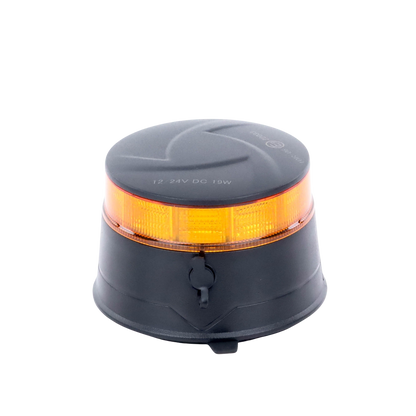 Baliza LED Recargable, Compacta y Discreta, Color Ámbar, Con Montaje Magnético y de Succión