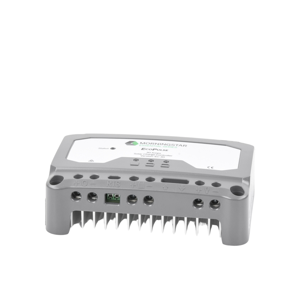 Controlador solar 12/24 Vcc de 30 Amp. Sin pantalla de medición.