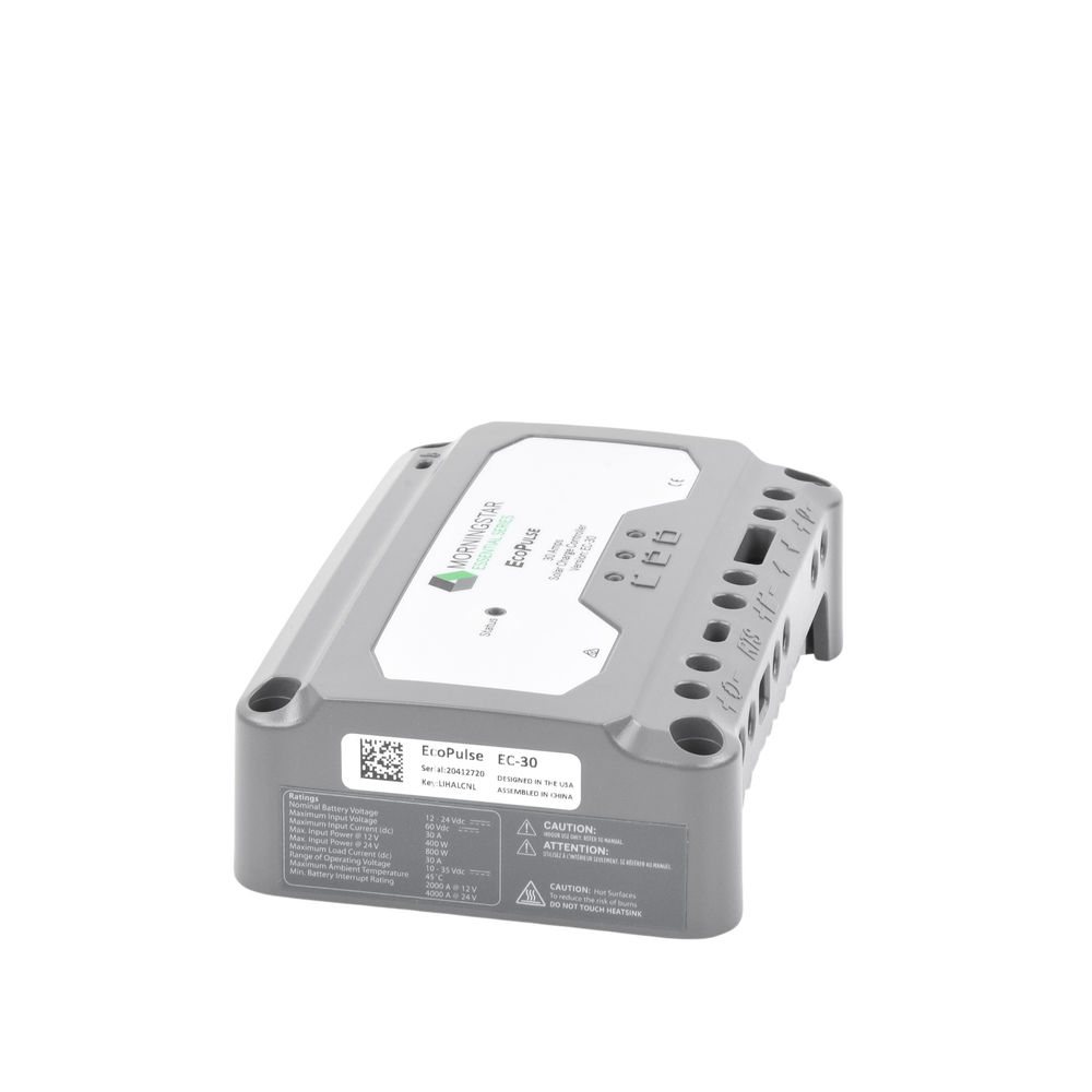 Controlador solar 12/24 Vcc de 30 Amp. Sin pantalla de medición.
