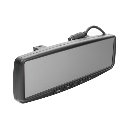 Sistema alámbrico de reversa con cámara y monitor de 4.3 pulgadas, Incluye cámara para placa de  170°