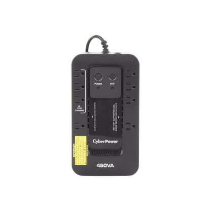 UPS de 450 VA/260 W, Topología Standby con Modo Ahorrador ECO, Entrada 120 Vca NEMA 5-15P, Con 8 Tomas NEMA 5-15R