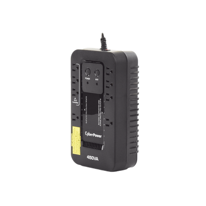 UPS de 450 VA/260 W, Topología Standby con Modo Ahorrador ECO, Entrada 120 Vca NEMA 5-15P, Con 8 Tomas NEMA 5-15R