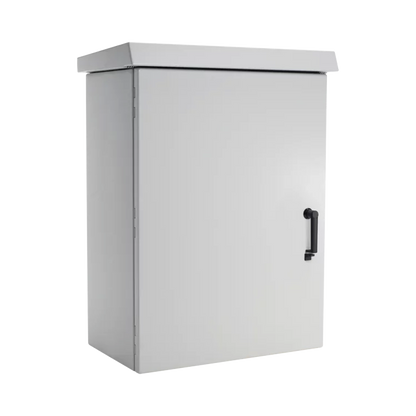 Gabinete Para Exterior OSP ComLine de 18 UR, 600 mm de Ancho, 500 mm de Profundidad De Aluminio, Color Gris Claro Con Protección NEMA 4/12/4X/3/3R; IP66