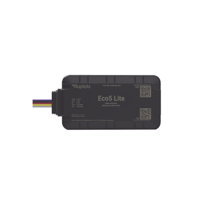 Rastreador Vehicular y Monitoreo de Flota / BLE 5.0 y GNSS / LTE CAT1 y LTE-M con Respaldo 2G / GNSS U-blox / MiKado IP54 / -20 °C a +40 °C / Acelerómetro de 3 Ejes / Suministro 9-32 V / Batería Interna