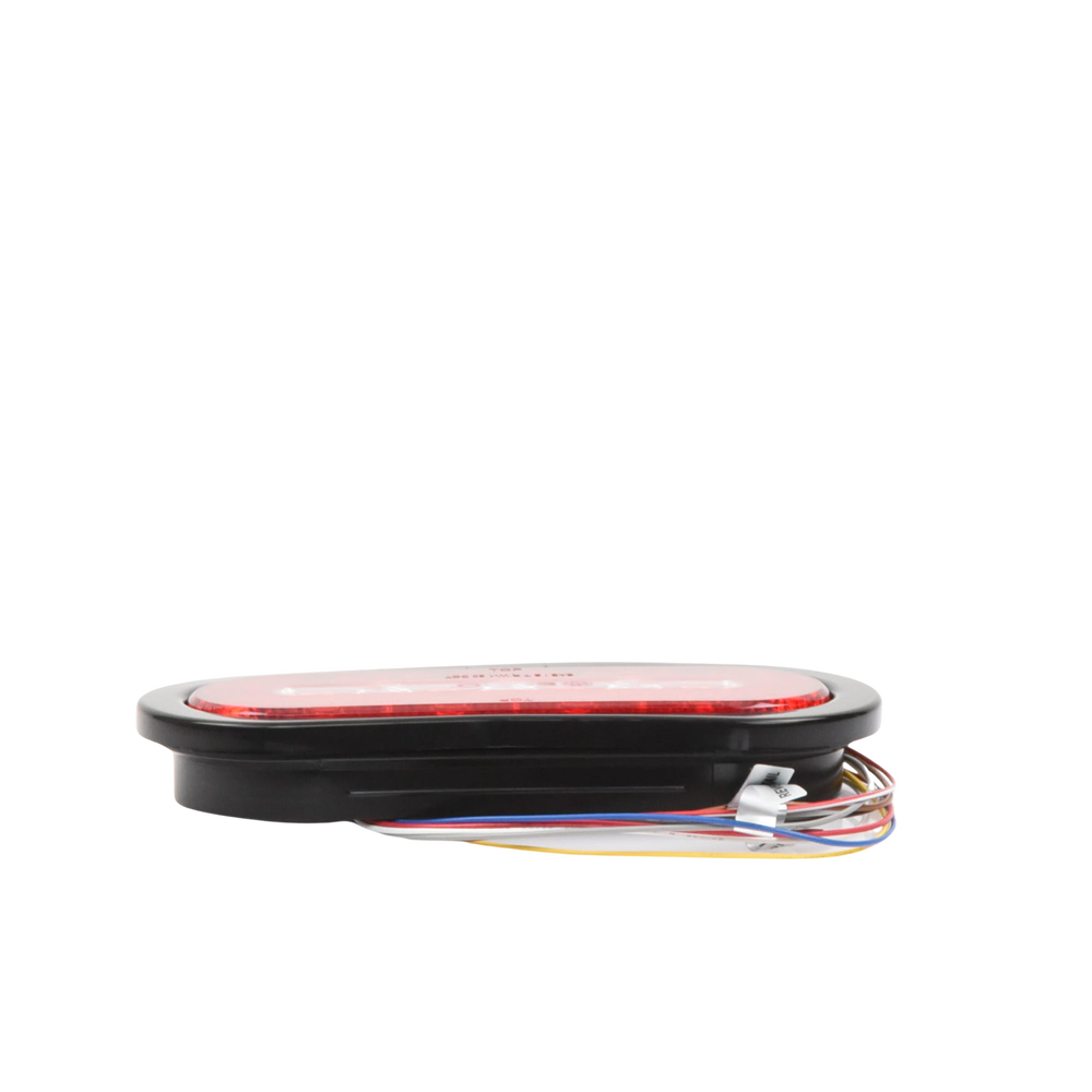 Plafón Ovalado de 7.5" Para Camiones de Transporte, 18 LED Ultra Brillantes, Color Rojo/Claro/Ambar