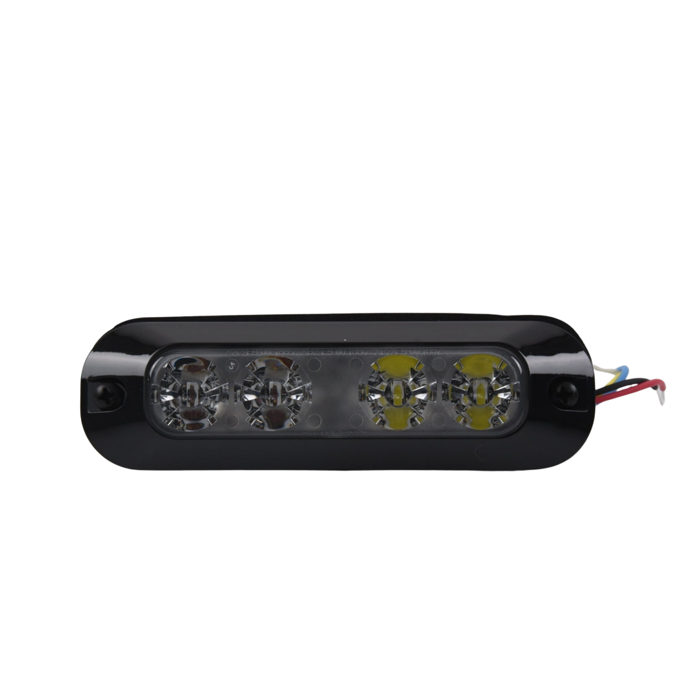 Luz perimetral, 4 LEDs Ultra Brillantes, color Rojo / Claro