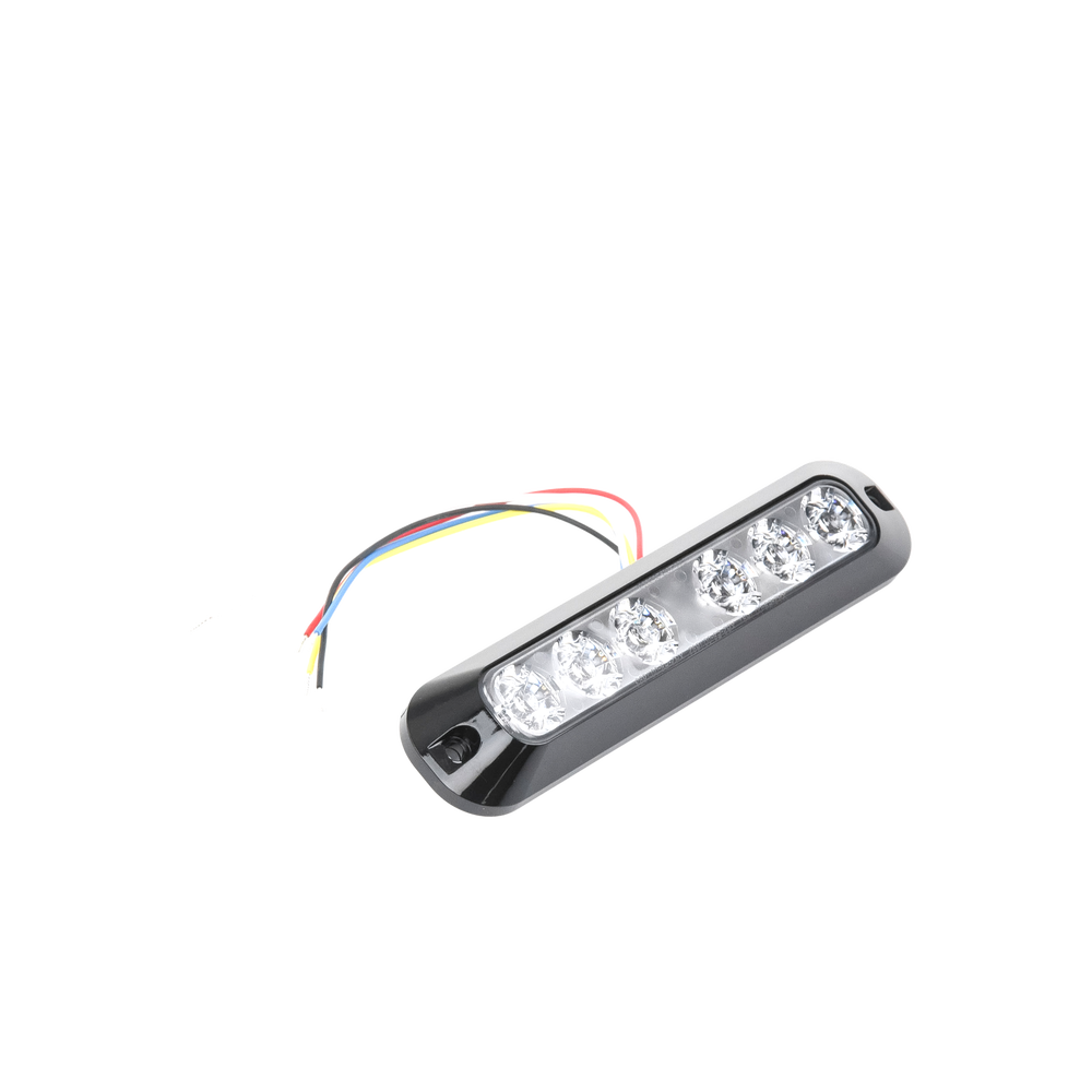 Luz Auxiliar Serie X3705, 6 LEDs Ultra Brillantes, color Rojo / Azul
