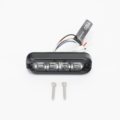 Luz perimetral , 8 LED Ultra Brillantes, Dual Color Rojo / Claro