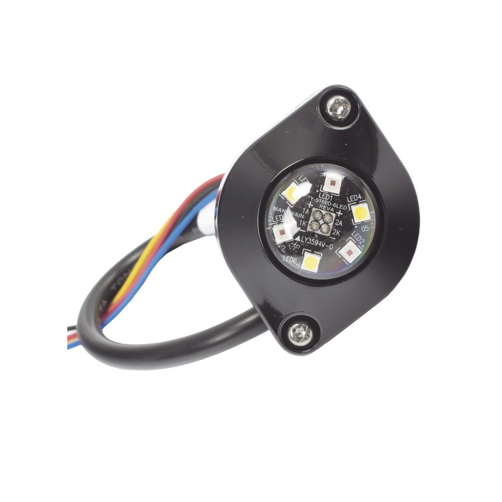 Lámpara Oculta de 6 LED Color Ámbar/Claro Serie ED9015
