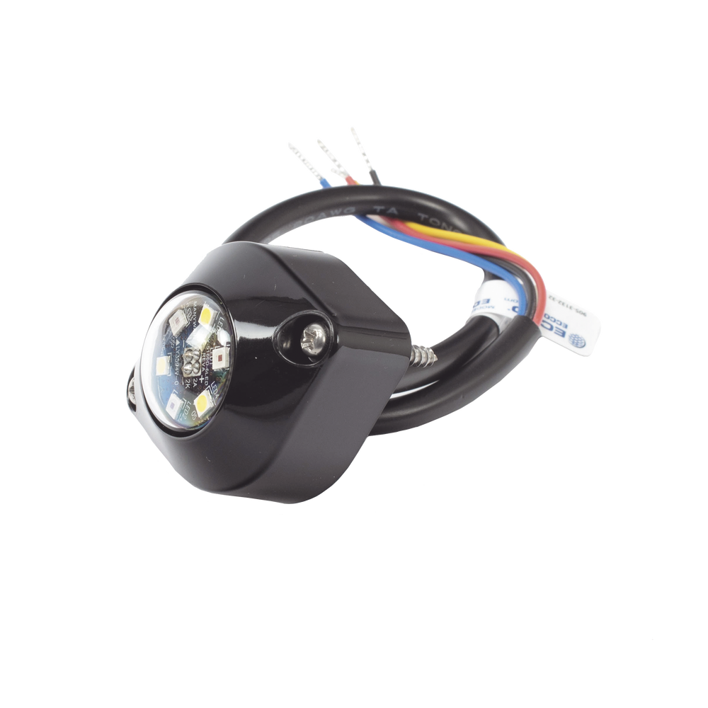Lámpara Oculta de 6 LED Color Ámbar/Claro Serie ED9015
