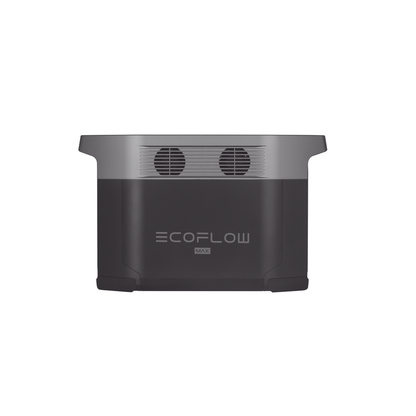 EcoFlow DELTA 2 MAX | Estación de Energía Portátil 2048Wh Litio LFP / 6 AC 2400 W (Max. 3400W) / 2 USB-C 100W / Capacidad para Aumentar Respaldo / Soporta Cargador de Coche 10A a 12.6V / Conectividad WiFi y Bluetooth (App) / Carga Sol
