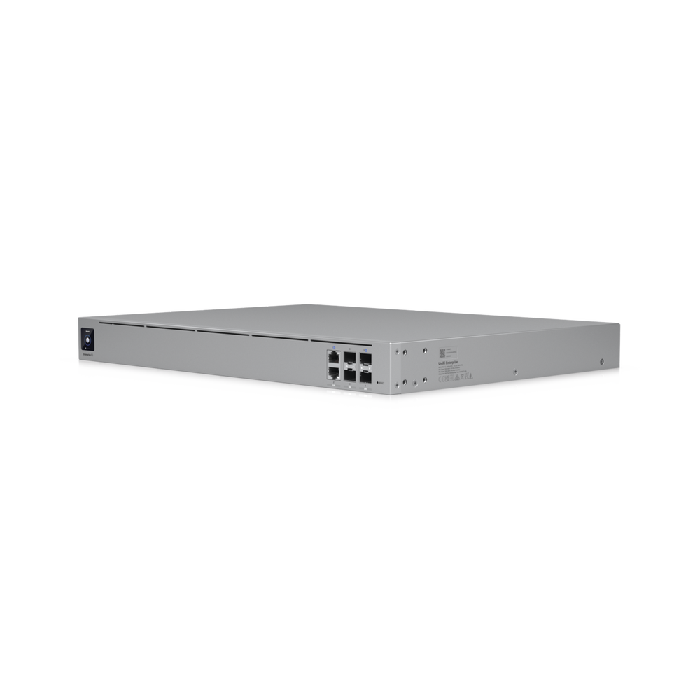 EFG UniFi Enterprise Next Generation Gateway, Hasta 500+ Dispositivos UniFi, Hasta 5,000+ Clientes, Enrutamiento IPS 12.5 Gbps, Alta Disponibilidad, Puertos 25G/10G/2.5G, Doble PSU Redundante, Pantalla Táctil