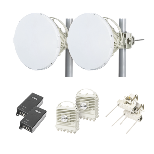 Enlace a la velocidad de la fibra, Banda Libre en México, Sin Interferencia, 10 Gbps Reales Full Duplex, 1.2 km