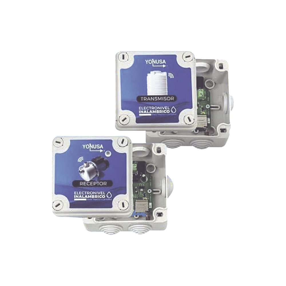 KIT Transmisor / Receptor Electronivel / 1 KM Linea de Vista / Para tinaco y cisterna