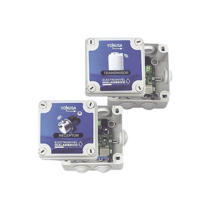 KIT Transmisor / Receptor Electronivel / 1 KM Linea de Vista / Para tinaco y cisterna