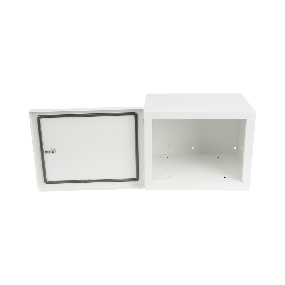 Gabinete para instalación de 2 Baterías PL4012, Fabricado en Lámina Galvanizada, Opción para montar en poste (No incluido)