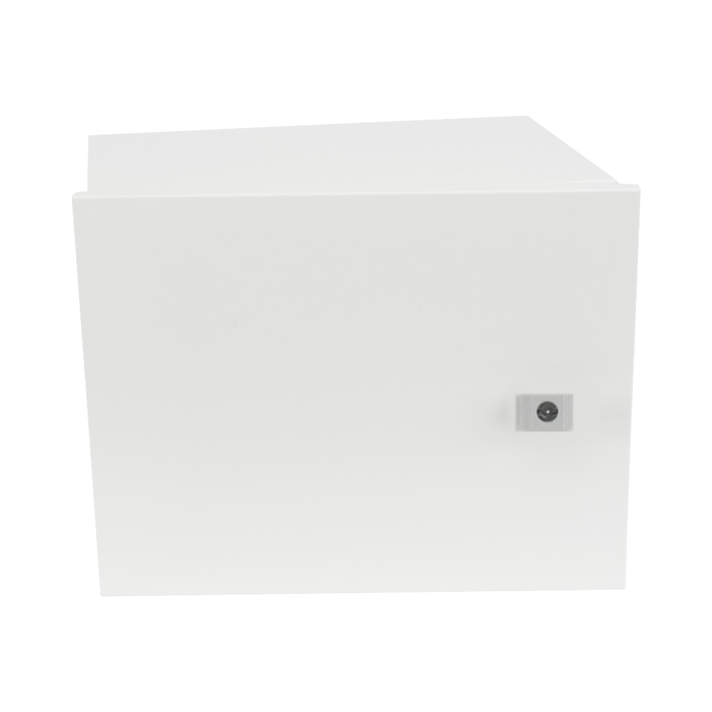 Gabinete para instalación de 2 Baterías PL4012, Fabricado en Lámina Galvanizada, Opción para montar en poste (No incluido)