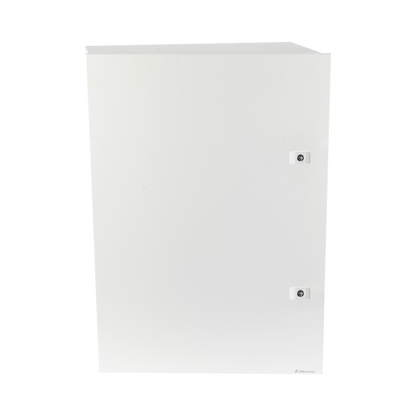 Gabinete para instalación de 2 Baterías PL110D12, Fabricado en Lámina Galvanizada, Accesorios para piso o poste (No incluidos)
