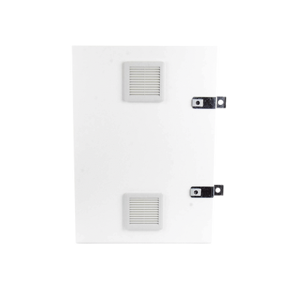Gabinete para instalación de 2 Baterías PL110D12, Fabricado en Lámina Galvanizada, Accesorios para piso o poste (No incluidos)