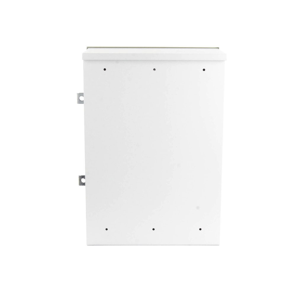 Gabinete para instalación de 2 Baterías PL110D12, Fabricado en Lámina Galvanizada, Accesorios para piso o poste (No incluidos)