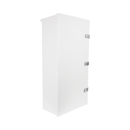Gabinete para instalación de 3 Baterías PL110D12, Fabricado en Lámina Galvanizada, Accesorios para piso o poste (No incluidos)