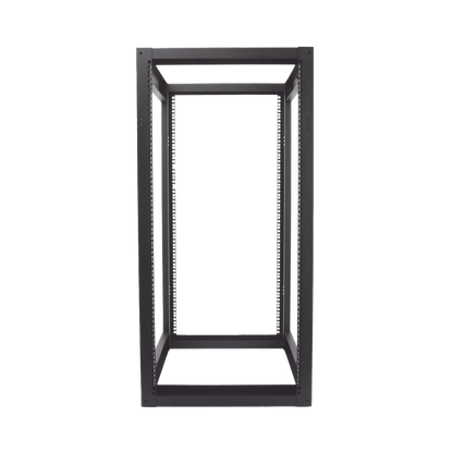 Rack Estándar 19" de 4 Postes, Acero, 24 Unidades, Profundidad Ajustable.