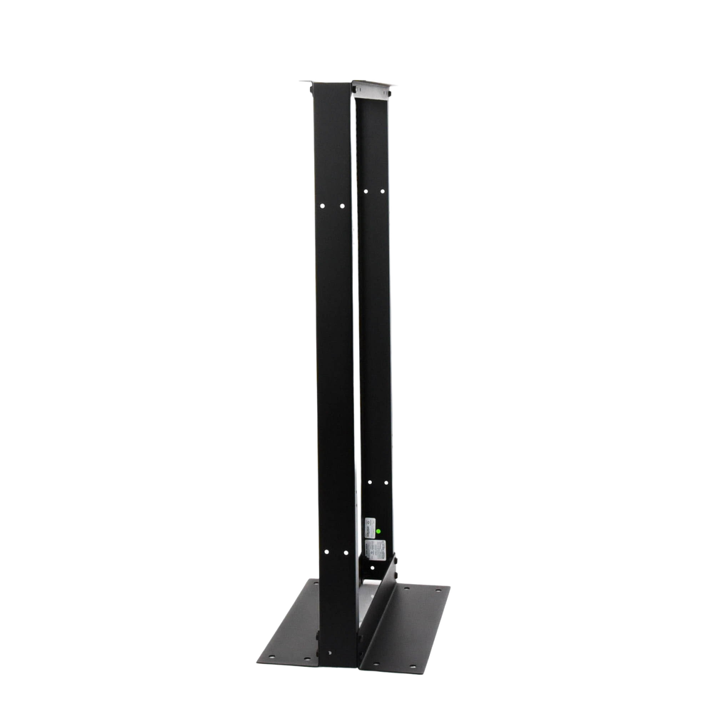 Rack de 2 Postes, Estándar 19", 24 Unidades, Fabricado en Acero, Base "L" para Anclar a Piso.