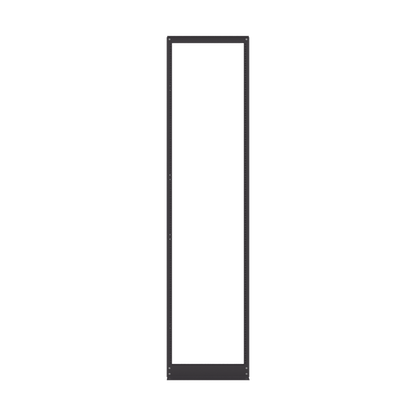 Rack de 2 Postes, Estándar 19", 45 Unidades, Fabricado en Acero, Base "L" para Anclar a Piso.